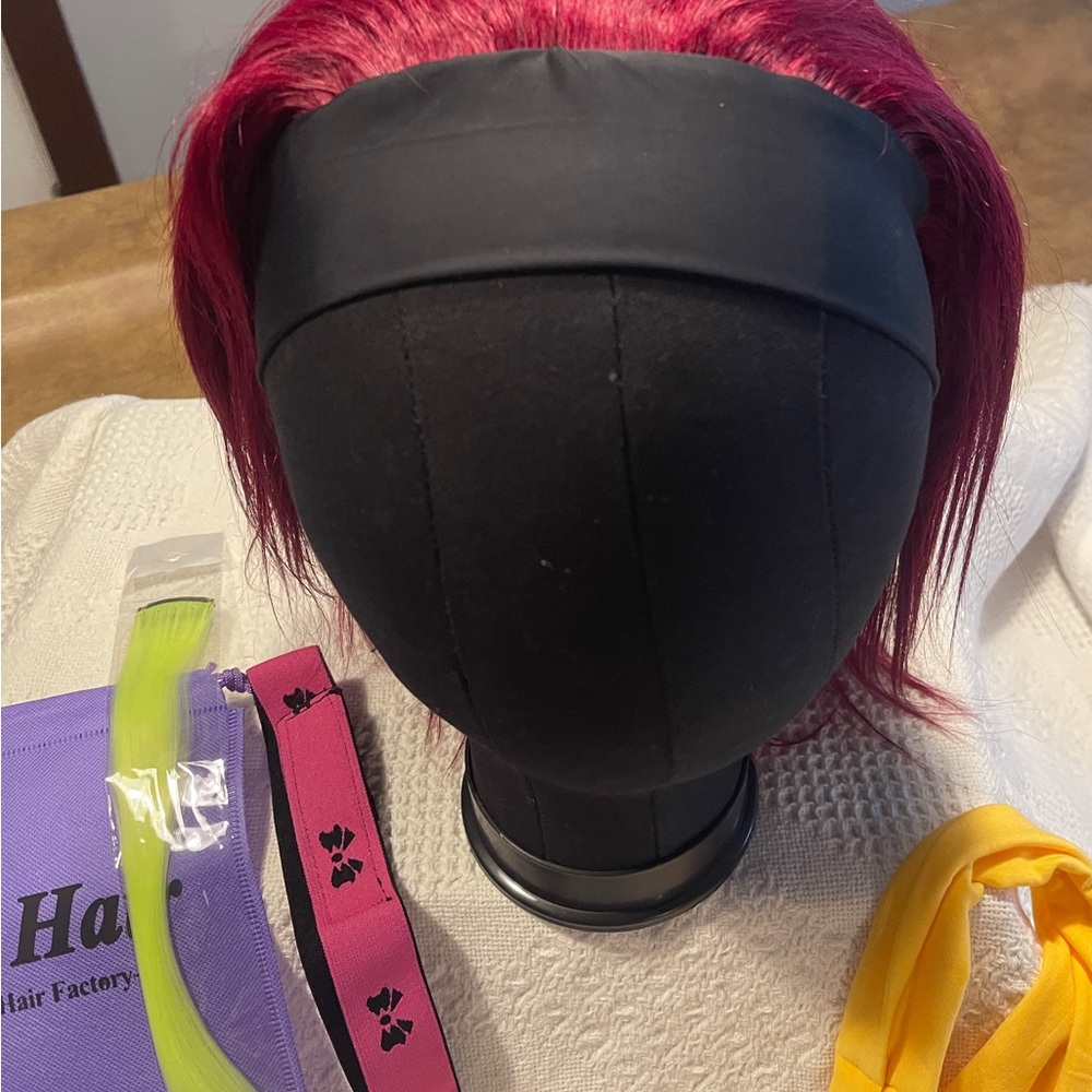 Vibrant Red Hair Wig